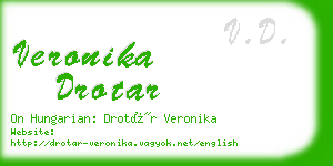 veronika drotar business card